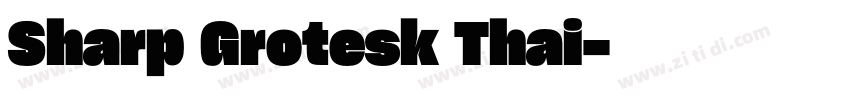 Sharp Grotesk Thai字体转换